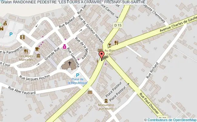 plan Randonnee Pedestre "les Fours A Chanvre" Fresnay-sur-sarthe FRESNAY-SUR-SARTHE