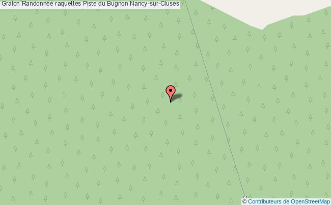 plan Randonnée Raquettes Piste Du Bugnon Nancy-sur-cluses Nancy-sur-Cluses