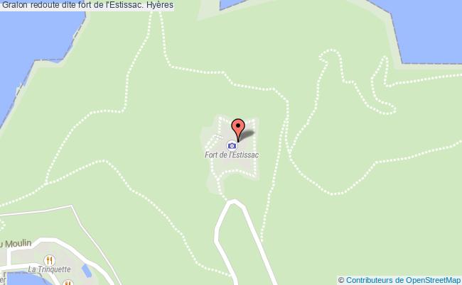 plan Redoute Dite Fort De L'estissac. Hyères Hyères