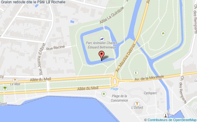 plan Redoute Dite Le Pâté La Rochelle La Rochelle