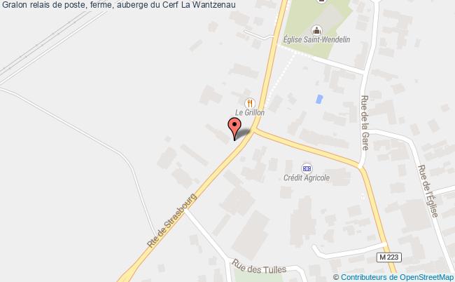 plan Relais De Poste, Ferme, Auberge Du Cerf La Wantzenau La Wantzenau