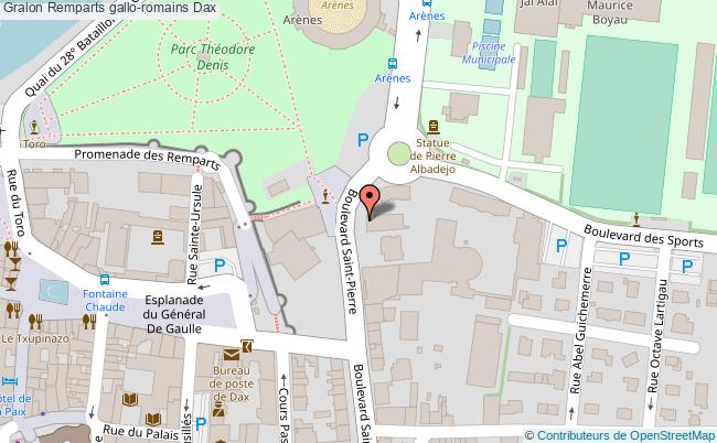 plan Remparts Gallo-romains Dax Dax