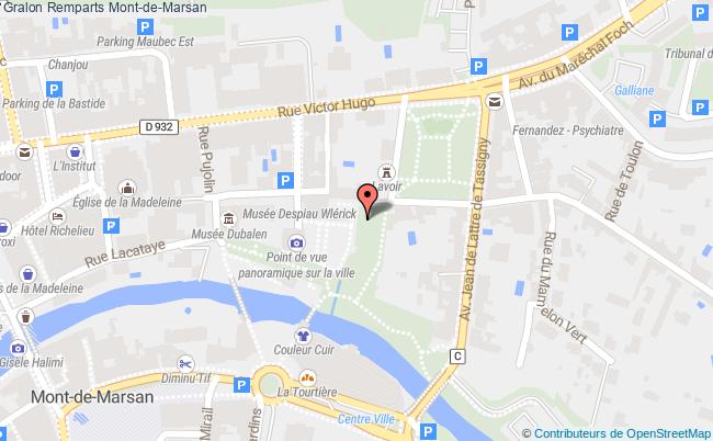 plan Remparts Mont-de-marsan Mont-de-Marsan