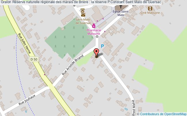 plan Réserve Naturelle Régionale Des Marais De Brière : La Réserve P.constant Saint Malo De Guersac Saint Malo de Guersac