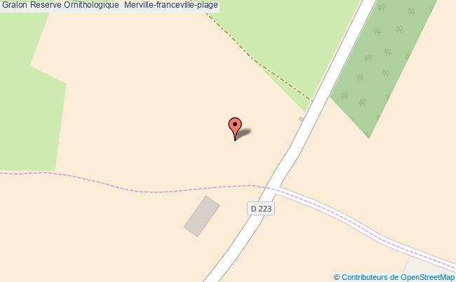 plan Reserve Ornithologique  Merville-franceville-plage Merville-franceville-plage