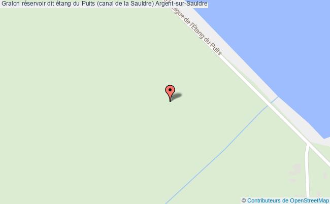 plan Réservoir Dit étang Du Puits (canal De La Sauldre) Argent-sur-sauldre Argent-sur-Sauldre