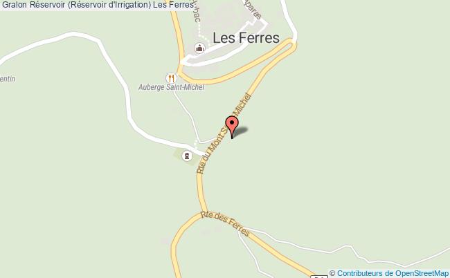 plan Réservoir (réservoir D'irrigation) Les Ferres Les Ferres