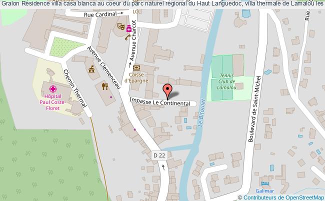 Résidence villa casa blanca au coeur du parc naturel régional du Haut Languedoc, villa thermale de Lamalou les bains