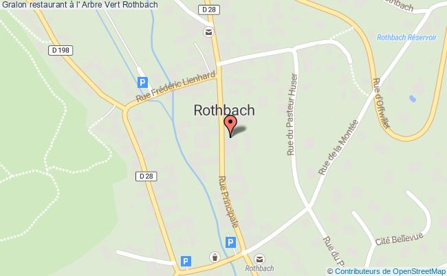 plan Restaurant à L' Arbre Vert Rothbach Rothbach