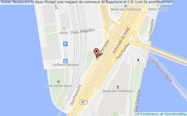 plan Restaurant Au Beau Rivage, Puis Magasin De Commerce Dit Bigaphone Et C.b. Lyon 2e Arrondissement Lyon 2e arrondissement
