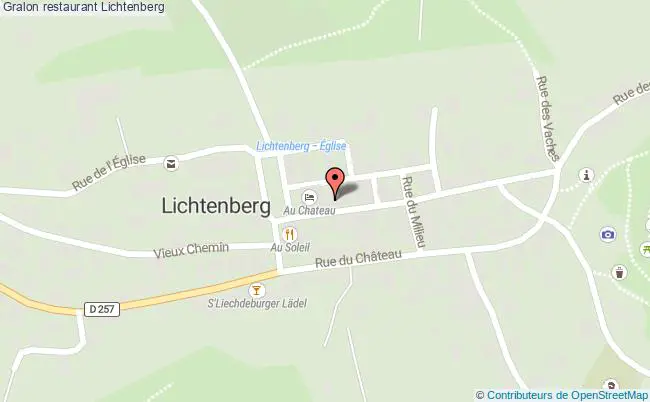 plan Restaurant Lichtenberg Lichtenberg