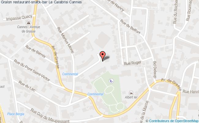 plan Restaurant-snack-bar Le Calabrisi Cannes Cannes