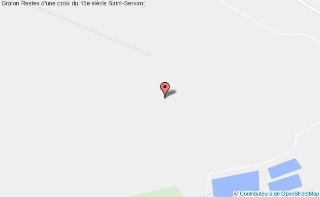 plan Restes D'une Croix Du 15e Siècle Saint-servant Saint-Servant