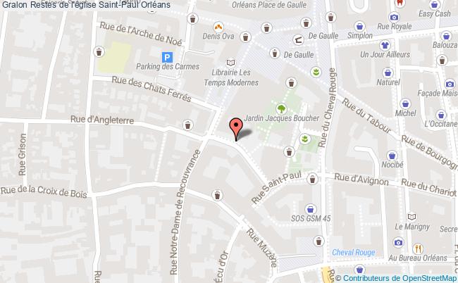 plan Restes De L'église Saint-paul Orléans Orléans