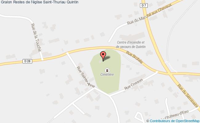 Restes de l'église Saint-Thuriau