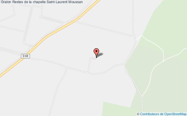 plan Restes De La Chapelle Saint-laurent Moussan Moussan