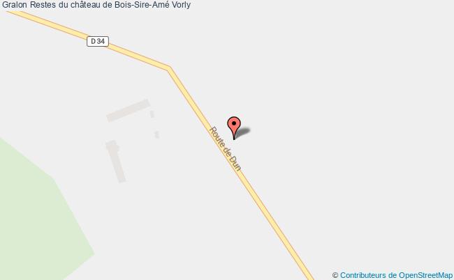 plan Restes Du Château De Bois-sire-amé Vorly Vorly