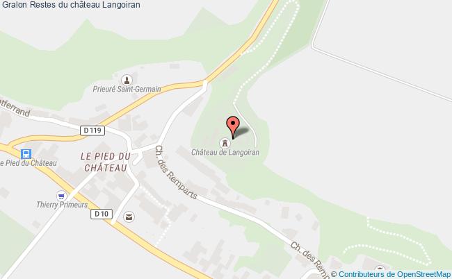 plan Restes Du Château Langoiran Langoiran
