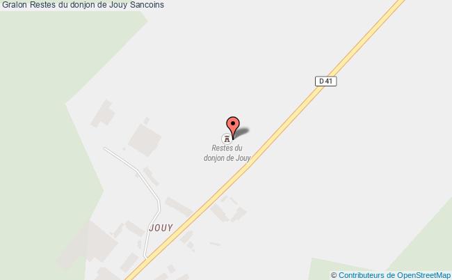 plan Restes Du Donjon De Jouy Sancoins Sancoins