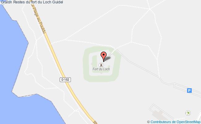 plan Restes Du Fort Du Loch Guidel Guidel