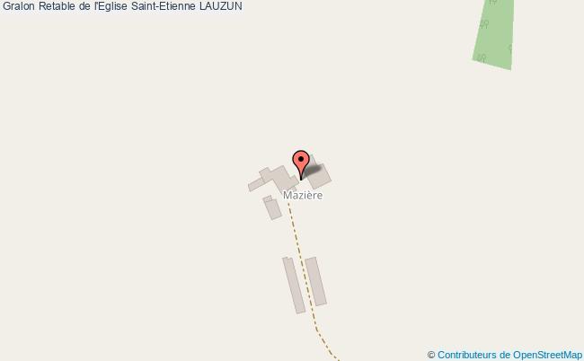 plan Retable De L'eglise Saint-etienne Lauzun LAUZUN