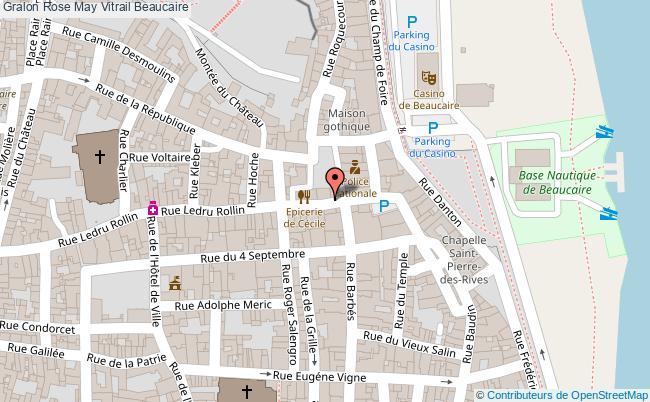 plan Rose May Vitrail Beaucaire Beaucaire