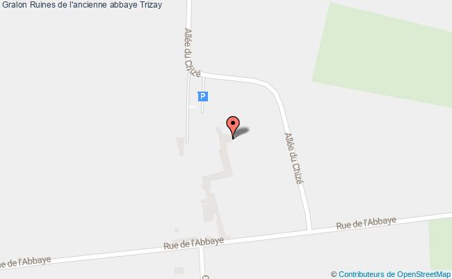 plan Ruines De L'ancienne Abbaye Trizay Trizay
