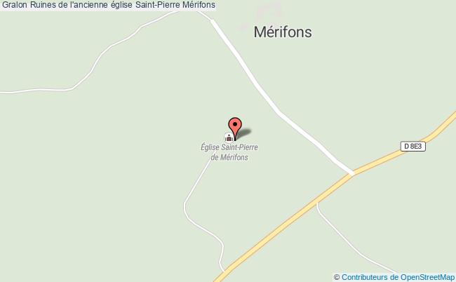 plan Ruines De L'ancienne église Saint-pierre Mérifons Mérifons