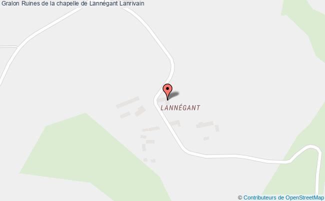 plan Ruines De La Chapelle De Lannégant Lanrivain Lanrivain