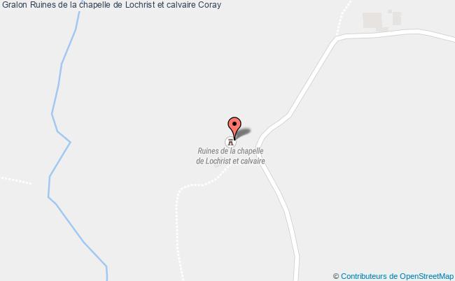 plan Ruines De La Chapelle De Lochrist Et Calvaire Coray Coray