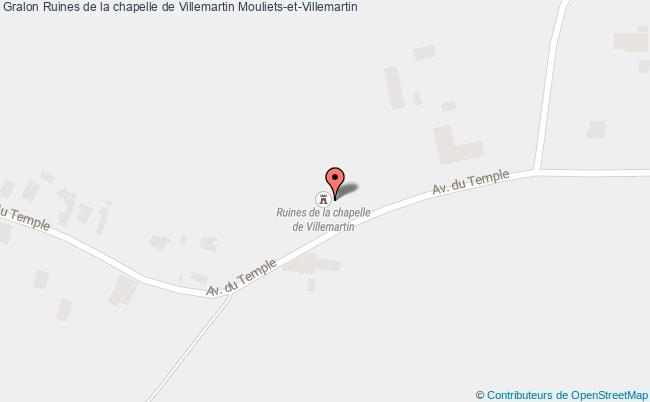 plan Ruines De La Chapelle De Villemartin Mouliets-et-villemartin Mouliets-et-Villemartin