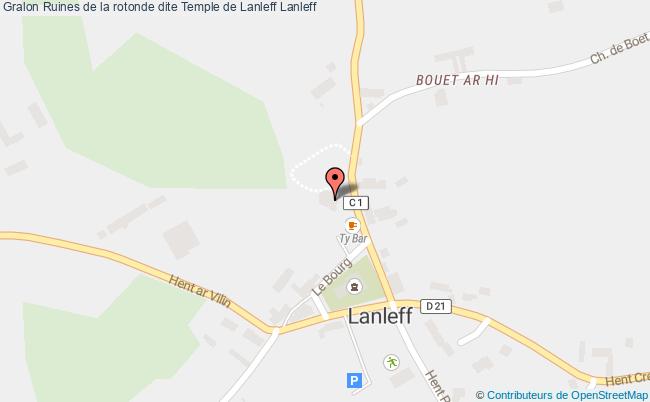 plan Ruines De La Rotonde Dite Temple De Lanleff Lanleff Lanleff