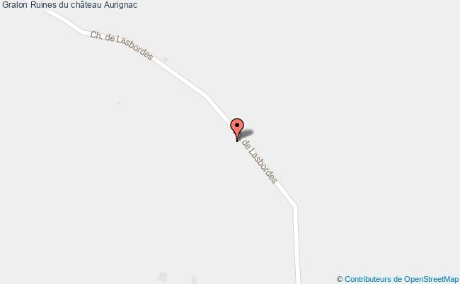 plan Ruines Du Château Aurignac Aurignac
