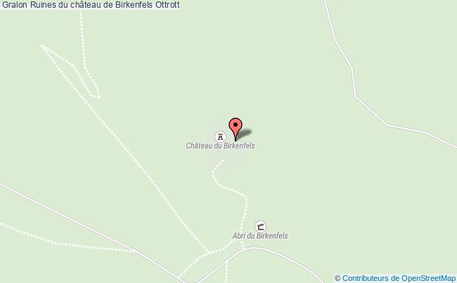 plan Ruines Du Château De Birkenfels Ottrott Ottrott