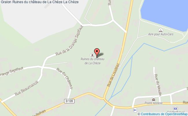 plan Ruines Du Château De La Chèze La Chèze La Chèze