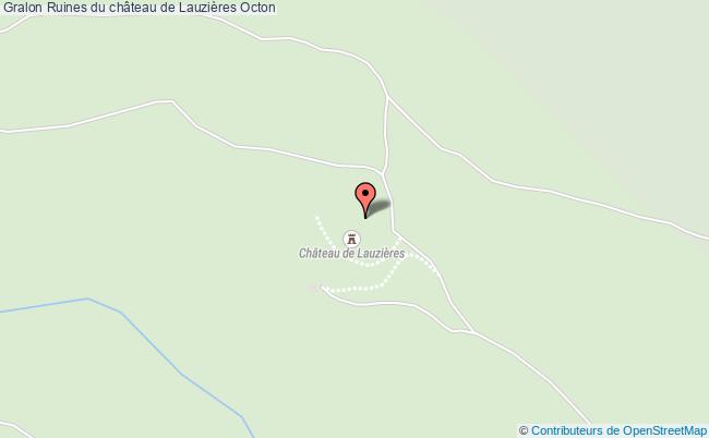 plan Ruines Du Château De Lauzières Octon Octon
