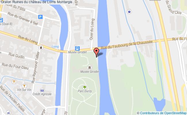 plan Ruines Du Château De Lorris Montargis Montargis