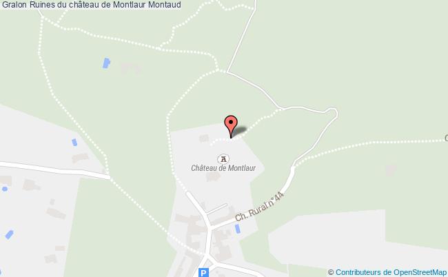 plan Ruines Du Château De Montlaur Montaud Montaud