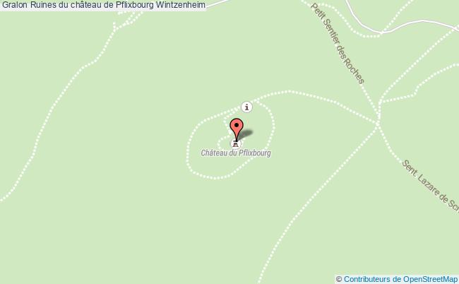 plan Ruines Du Château De Pflixbourg Wintzenheim Wintzenheim
