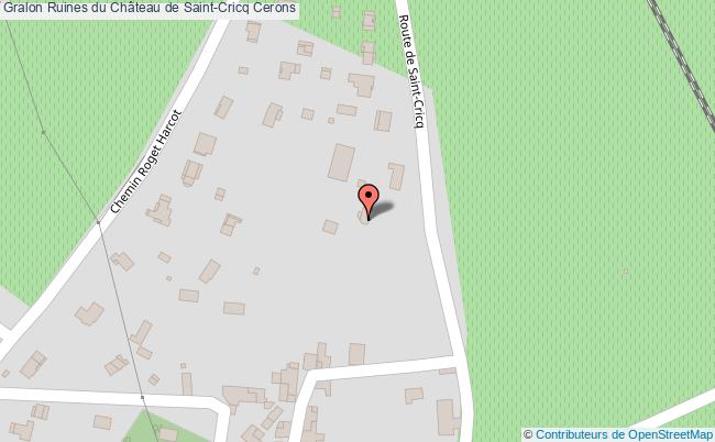 plan Ruines Du Château De Saint-cricq Cerons Cerons