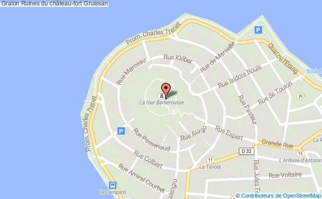 plan Ruines Du Château-fort Gruissan Gruissan