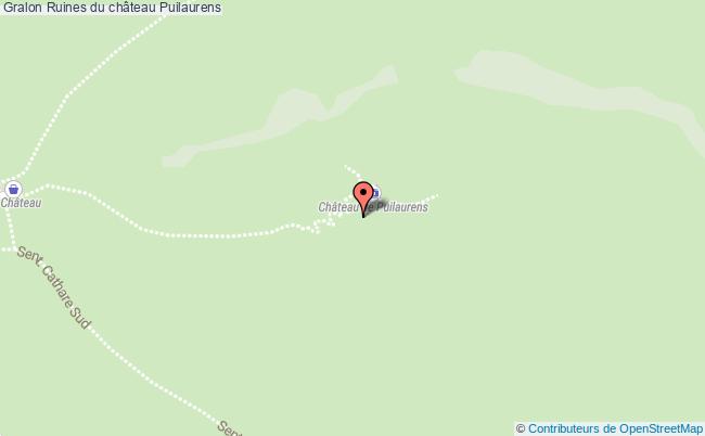 plan Ruines Du Château Puilaurens Puilaurens