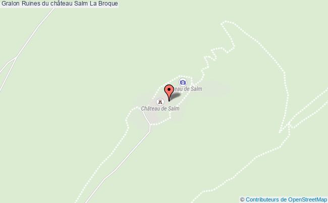 plan Ruines Du Château Salm La Broque La Broque