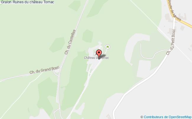 plan Ruines Du Château Tornac Tornac