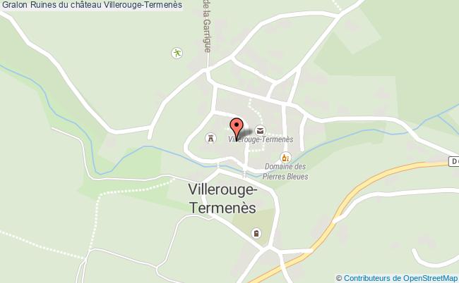 plan Ruines Du Château Villerouge-termenès Villerouge-Termenès