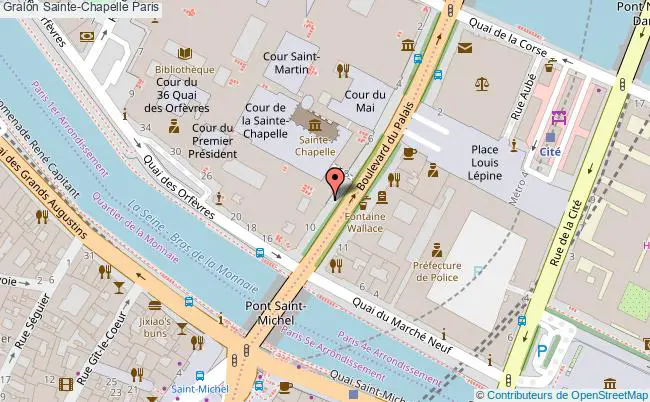plan Sainte-chapelle Paris Paris