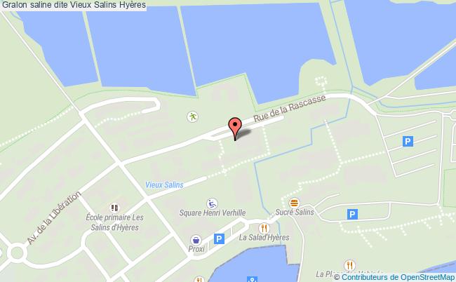 plan Saline Dite Vieux Salins Hyères Hyères