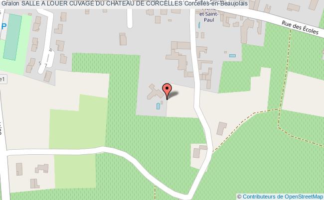 plan Salle A Louer Cuvage Du Chateau De Corcelles Corcelles-en-beaujolais Corcelles-en-Beaujolais