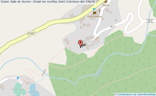 plan Salle De Réunion -chalet Les Myrtilles Saint-colomban-des-villards Saint-Colomban-des-Villards