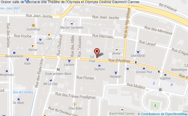 salle de spectacle dite Théâtre de l'Olympia et Olympia Cinéma Gaumont